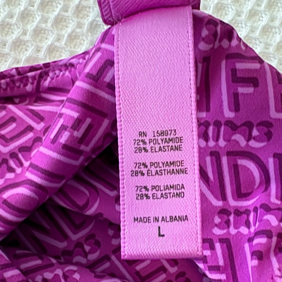 Fendi x Skims Collab Bodysuit Colorado Purple Womens Large One piece - Picture 4 of 11